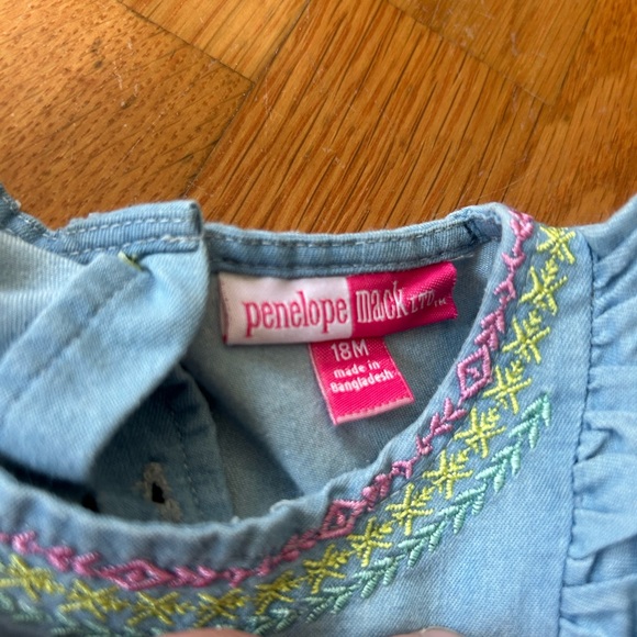 Penelope Mack Blue Sleeveless Embellished Sundress 18 months - Picture 3 of 5